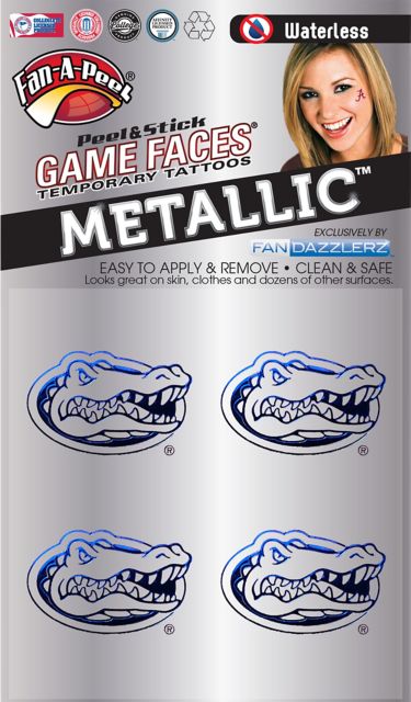 University of Florida Law 4 Pack Peel & Stick Tattoo