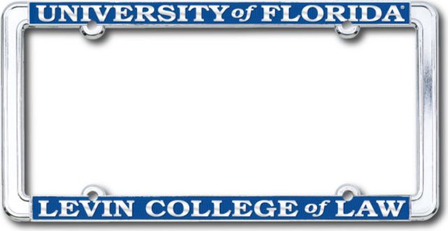 University of Florida Law Gators Polished Chrome License Plate Frame