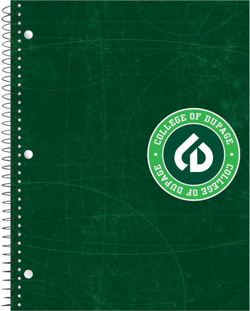 College of DuPage 1 Subject Notebook