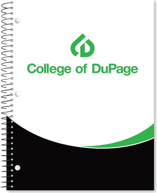 College of DuPage 1 Subject Notebook