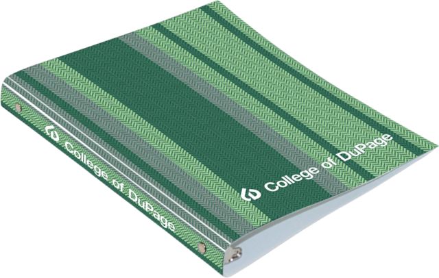 College of DuPage 1 inch Binder