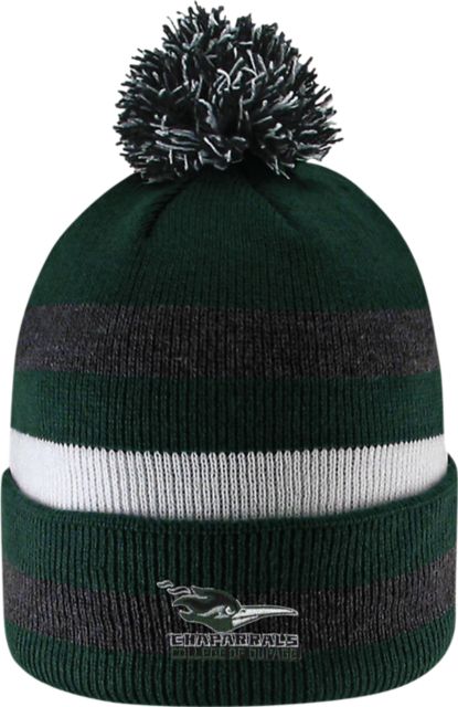 College of DuPage Knit Cuff Pom Hat