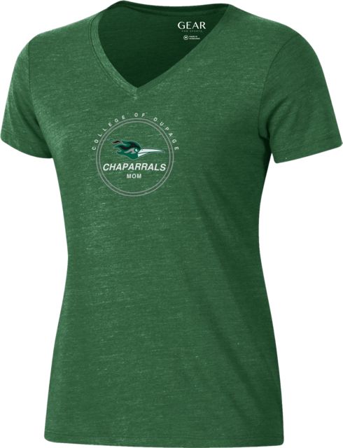 College of DuPage Chaparrals Mom Women's V-Neck Short Sleeve T-Shirt