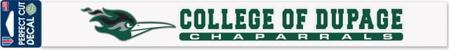 College of DuPage 2'' x 17'' Perfect Cut Decal