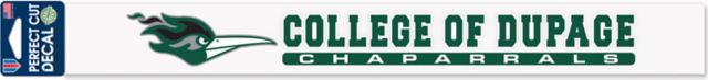 College of DuPage 3 x 10 Perfect Cut Decal