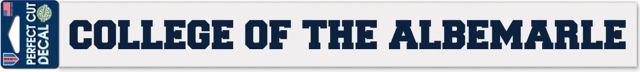 College of the Albemarle 2'' x 17'' Perfect Cut Decal