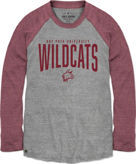 Bay Path University Tri-Blend Long Sleeve Baseball T-Shirt