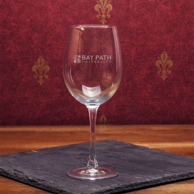 Bay Path University 16 Oz. Wine Glass