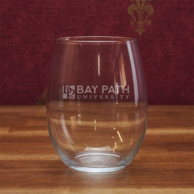 Bay Path University 21 Oz. Stemless Wine Glass