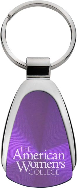 Bay Path University Teardrop Keychain