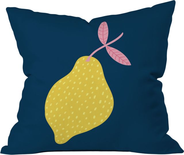Alice Rebecca Potter Lemon I Throw Pillow by Alice Rebecca Potter Indoor Throw Pillow 18" x 18"