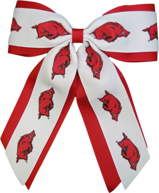 Arkansas Razorbacks Cheer Bow