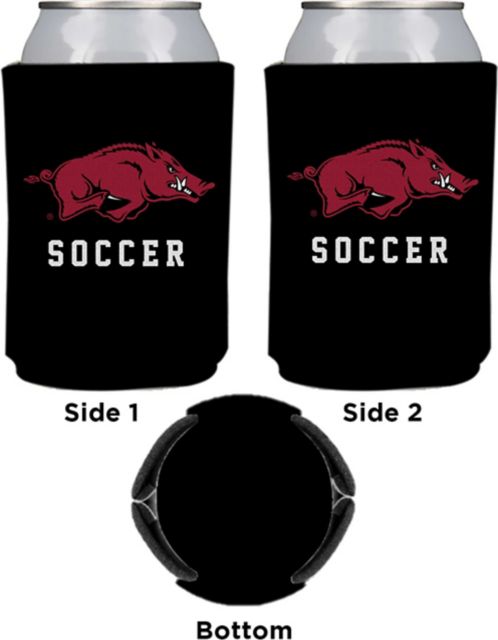 Arkansas Razorbacks 12 oz. Soccer Can Holder