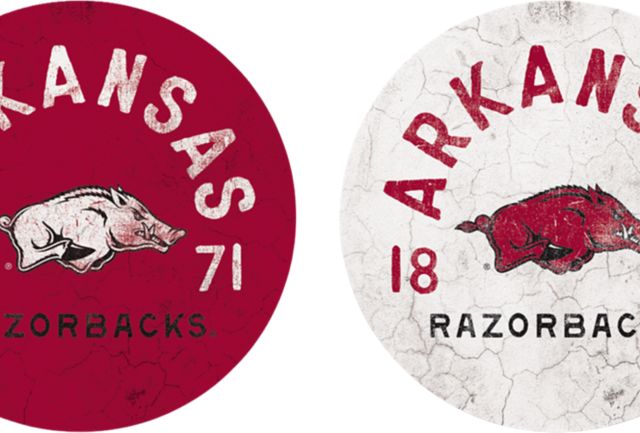 Arkansas Razorbacks Car Coaster - 2 Pack