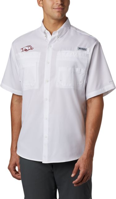 Arkansas Razorbacks Columbia Tamiami Short Sleeve Shirt