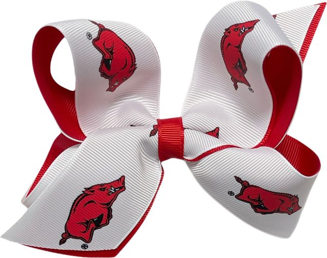 Arkansas Razorbacks Child 2-Toned Hairbow
