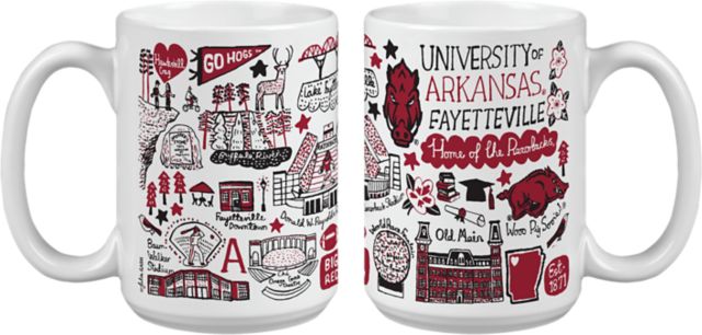 Arkansas Razorbacks Julia Gash 15 oz. Mug