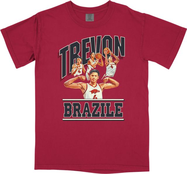 Arkansas Razorbacks Men's Basketball Short Sleeve T-Shirt T. BRAZILE