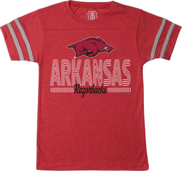 Arkansas Razorbacks Youth Backfield Short Sleeve T-Shirt
