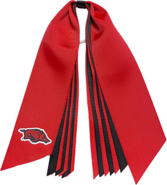 Arkansas Razorbacks Glitter Ponytail Streamer