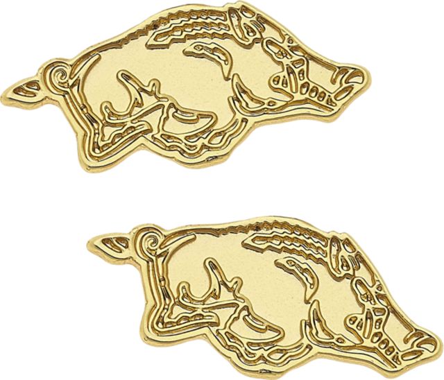 Arkansas Razorbacks Women's Arkansas Razorbacks 24K Gold Plated Stud Earrings