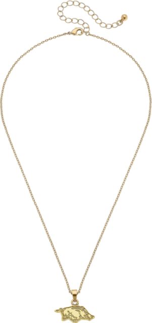 Arkansas Razorbacks Women's Arkansas Razorbacks 24K Gold Plated Pendant Necklace