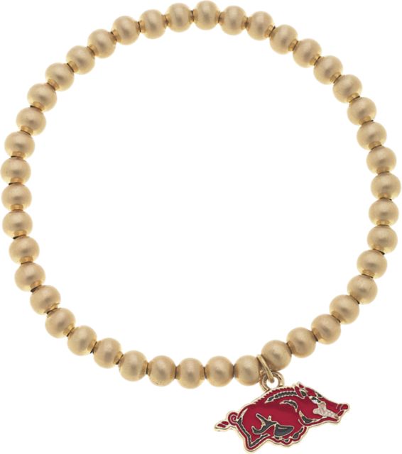 Arkansas Razorbacks Women's Arkansas Razorbacks Ball Bead Stretch Bracelet