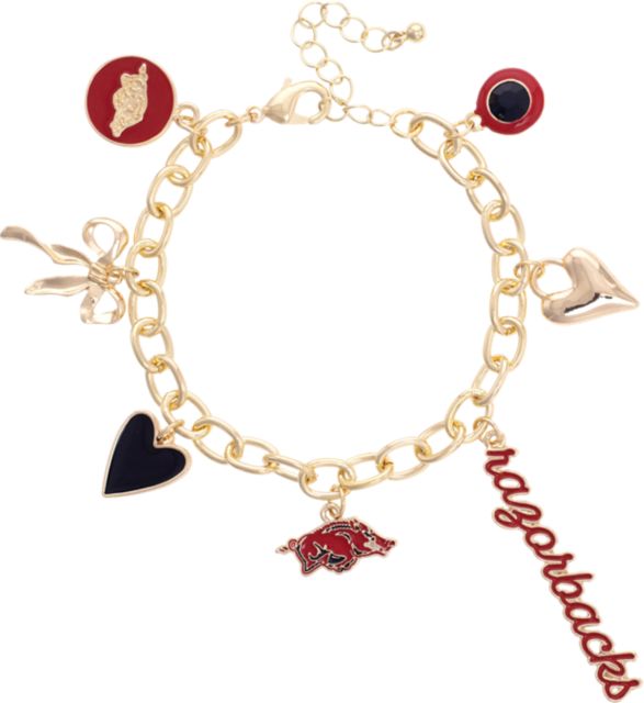 Arkansas Razorbacks Charm Bracelet