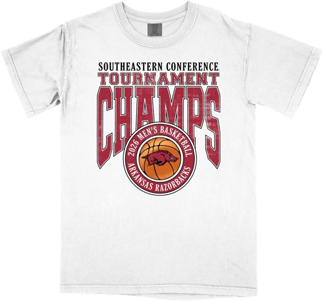Arkansas Razorbacks Men's Basketball 2026 SEC Tournament Champions Short Sleeve T-Shirt