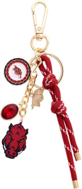 Arkansas Razorbacks Cluster Bag Charm