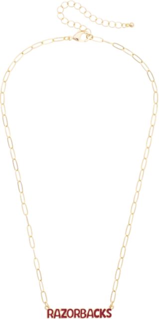 Arkansas Razorbacks Nameplate Necklace