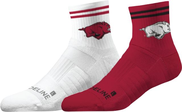 Arkansas Razorbacks Half Calf Socks