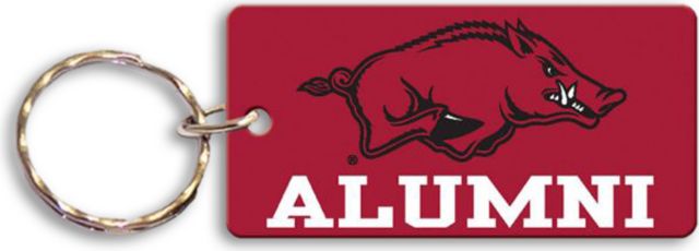 Arkansas Razorbacks Alumni Rectangle Keychain