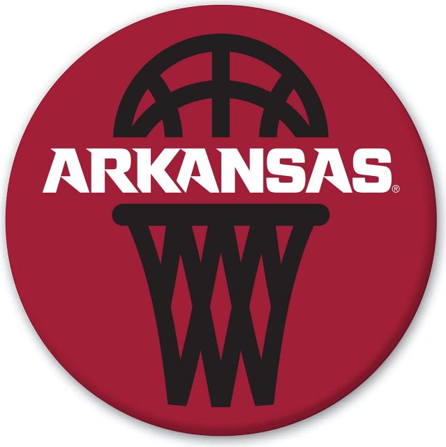 Arkansas Razorbacks Basketball 2.5'' Button
