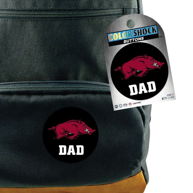 Arkansas Razorbacks Dad 3'' Button