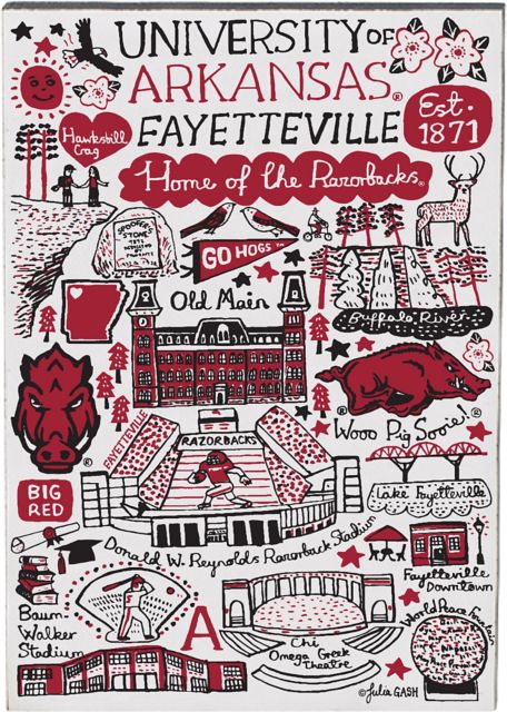 Arkansas Razorbacks Jumbo Magnet