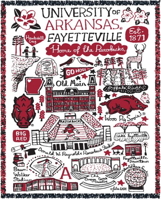 Arkansas Razorbacks Tapestry Blanket