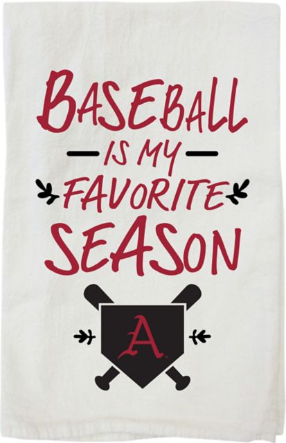 Arkansas Razorbacks Baseball Tea Towel