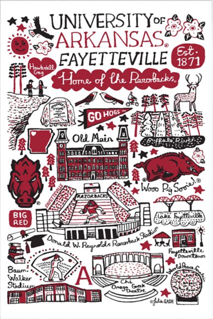 Arkansas Razorbacks 12x18 Poster