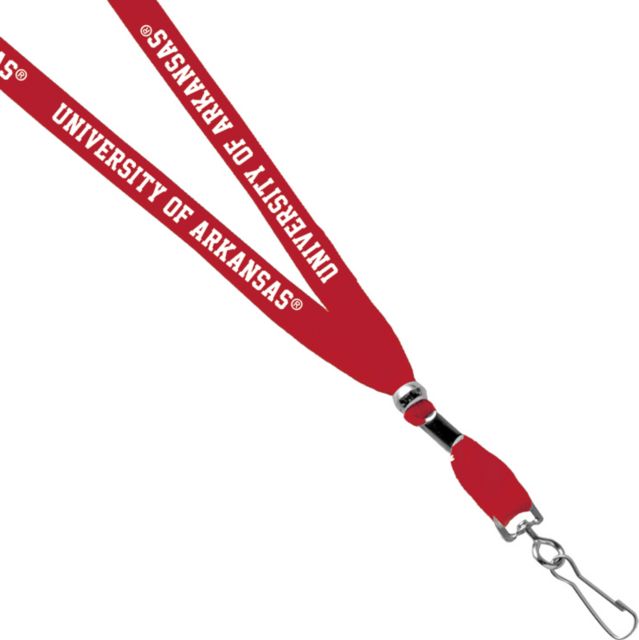 Arkansas Razorbacks 3-8'' J Hook Lanyard