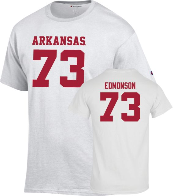 Arkansas Football T-Shirt Brooks Edmonson - 73 - ONLINE ONLY