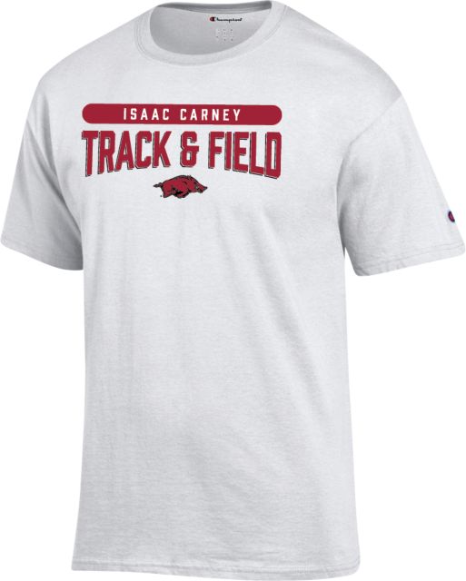 Arkansas Men's Indoor Track & Field T-Shirt Isaac Carney