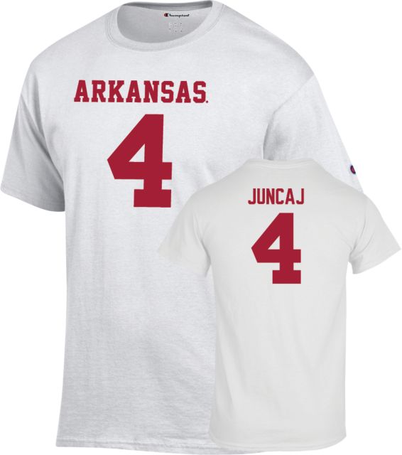 Arkansas Razorbacks Football T-Shirt Anton Juncaj - 4