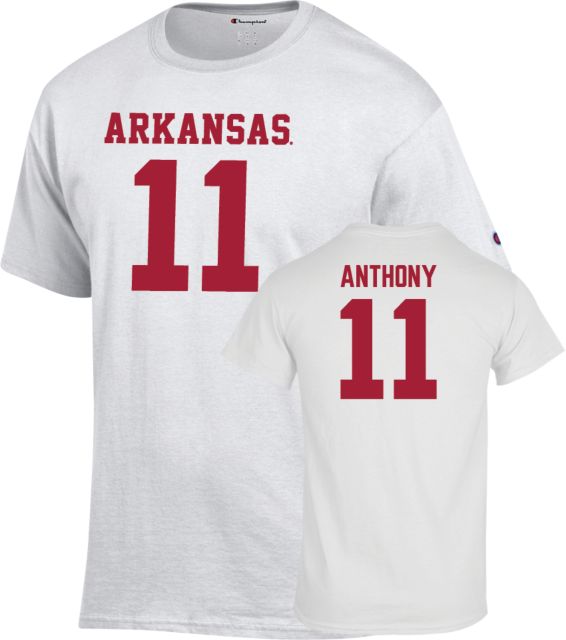 Arkansas Razorbacks Football T-Shirt Jordan Anthony - 11