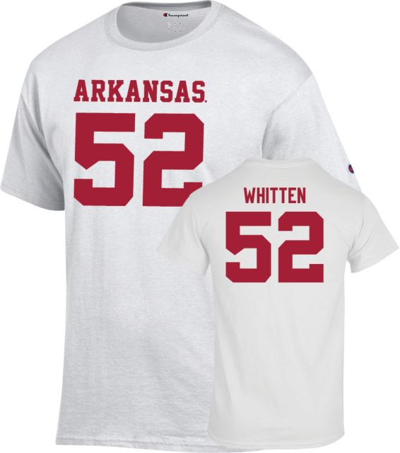 Arkansas Razorbacks Football T-Shirt Donovan Whitten - 52