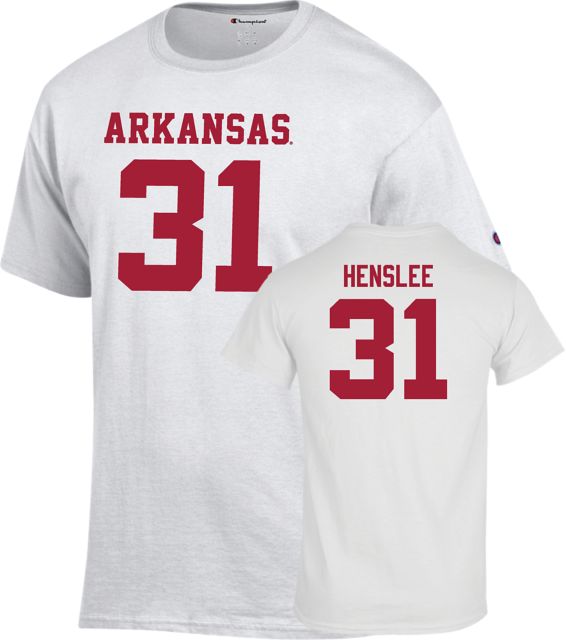 Arkansas Razorbacks Football T-Shirt Spencer Henslee - 31