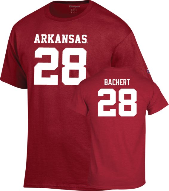 Arkansas Razorbacks Football T-Shirt Jezreel Bachert - 28