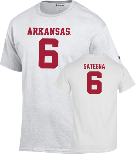 Arkansas Razorbacks Football T-Shirt Isaiah Sategna - 6