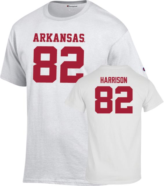Arkansas Razorbacks Football T-Shirt Monte Harrison - 82