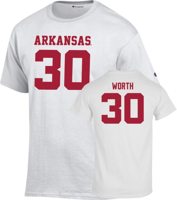 Arkansas Razorbacks Football T-Shirt Larry Worth - 30